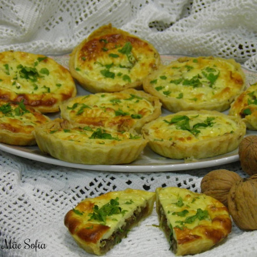 Mini Tartes de Tomate e Queijo Cabra (6 unidades)