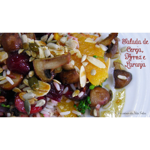 Salada de Cereja, Arroz e Laranja