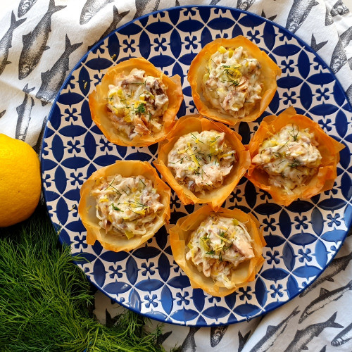 Mini Tartes Cremosas de Cavala e Endro (6 unidades)